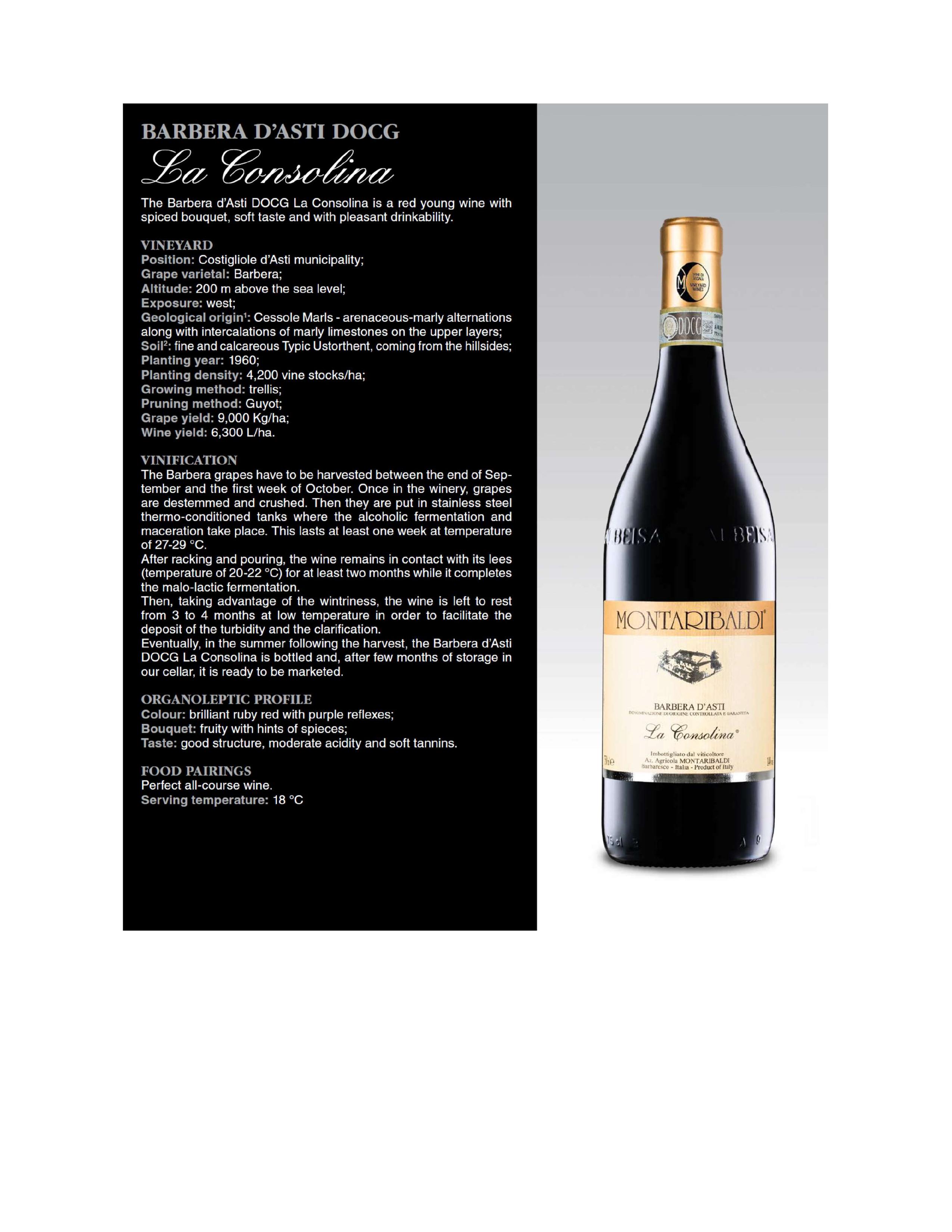 barbera d'asti docg La Consolina
