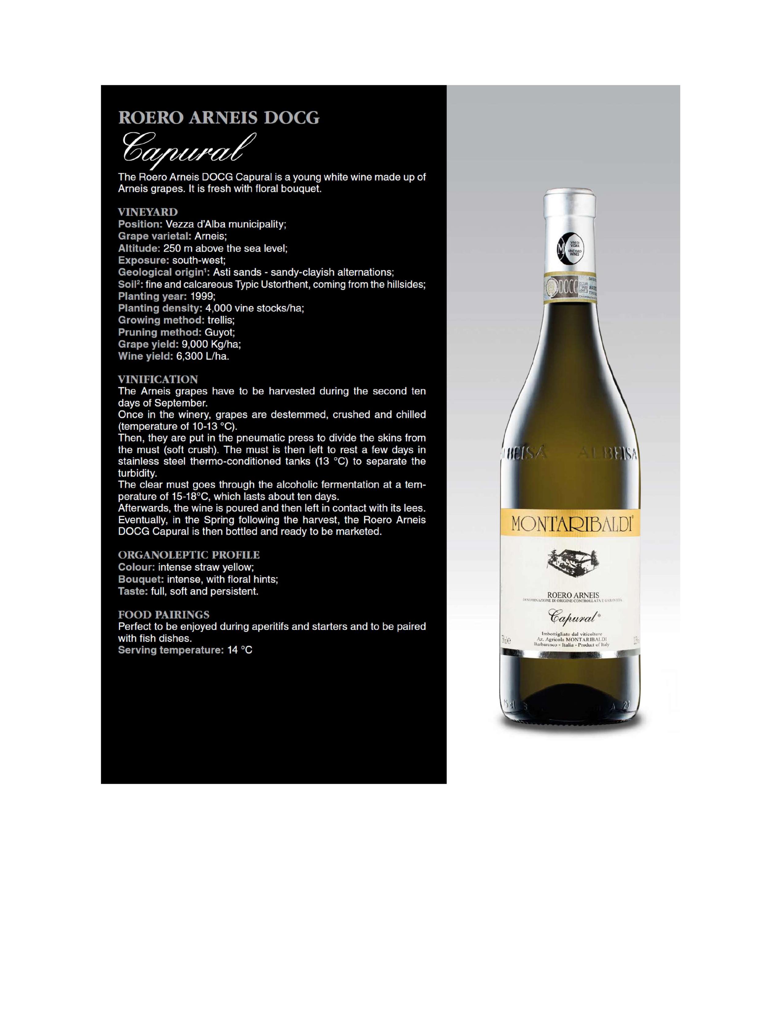 roero arneis docg Capural